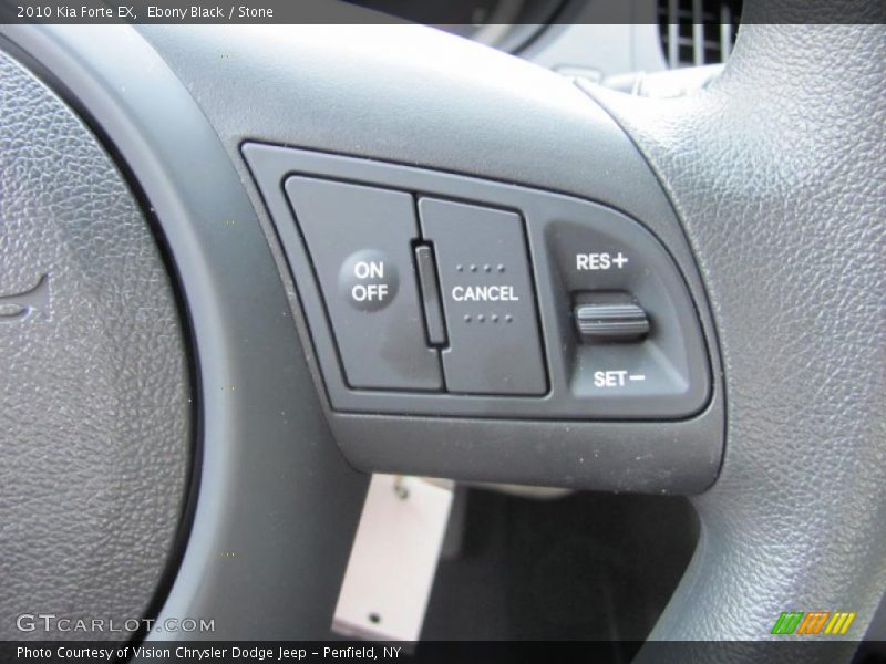 Ebony Black / Stone 2010 Kia Forte EX
