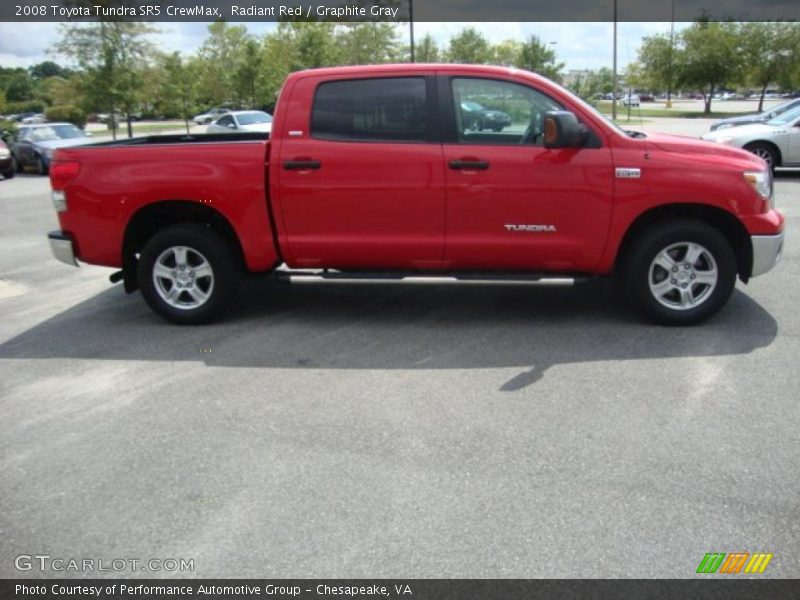Radiant Red / Graphite Gray 2008 Toyota Tundra SR5 CrewMax