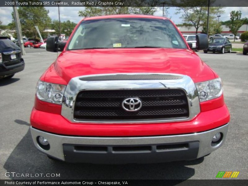 Radiant Red / Graphite Gray 2008 Toyota Tundra SR5 CrewMax