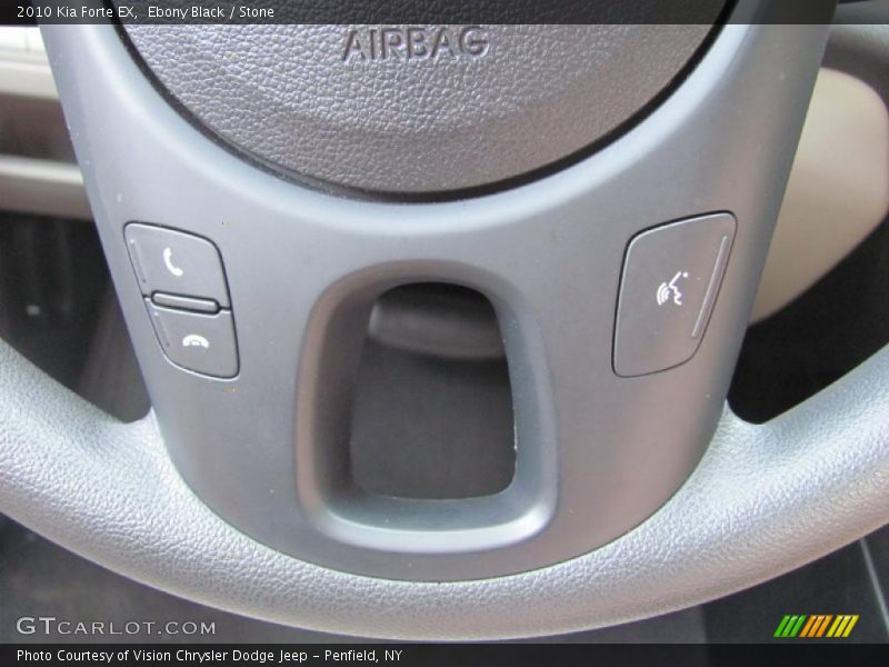 Ebony Black / Stone 2010 Kia Forte EX
