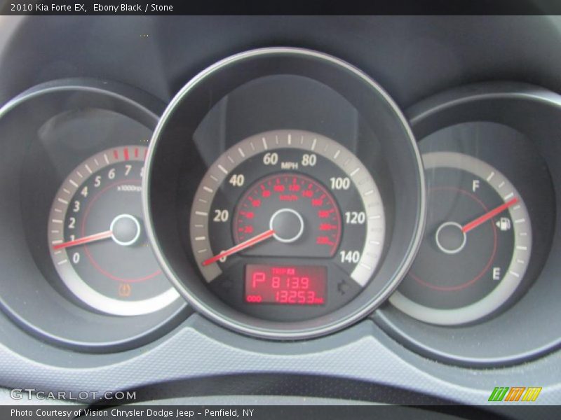 Ebony Black / Stone 2010 Kia Forte EX