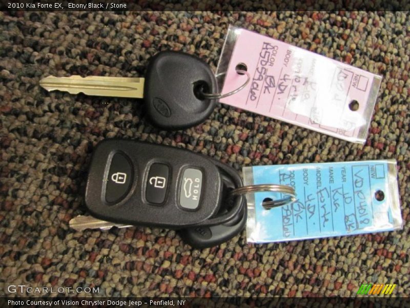 Ebony Black / Stone 2010 Kia Forte EX
