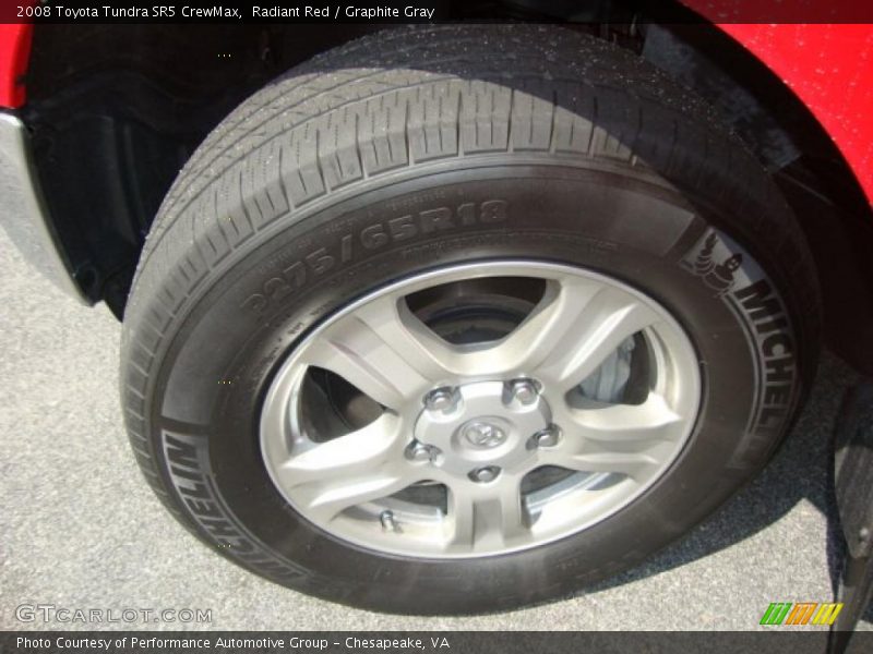 Radiant Red / Graphite Gray 2008 Toyota Tundra SR5 CrewMax