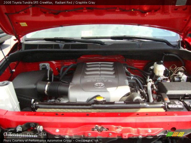 Radiant Red / Graphite Gray 2008 Toyota Tundra SR5 CrewMax