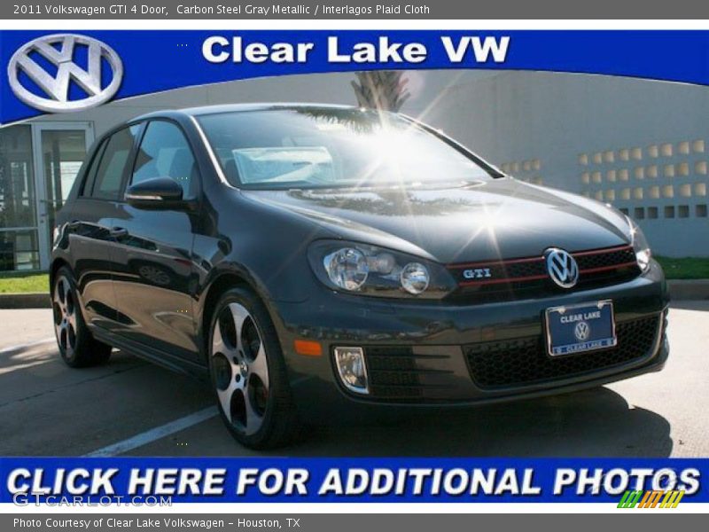 Carbon Steel Gray Metallic / Interlagos Plaid Cloth 2011 Volkswagen GTI 4 Door