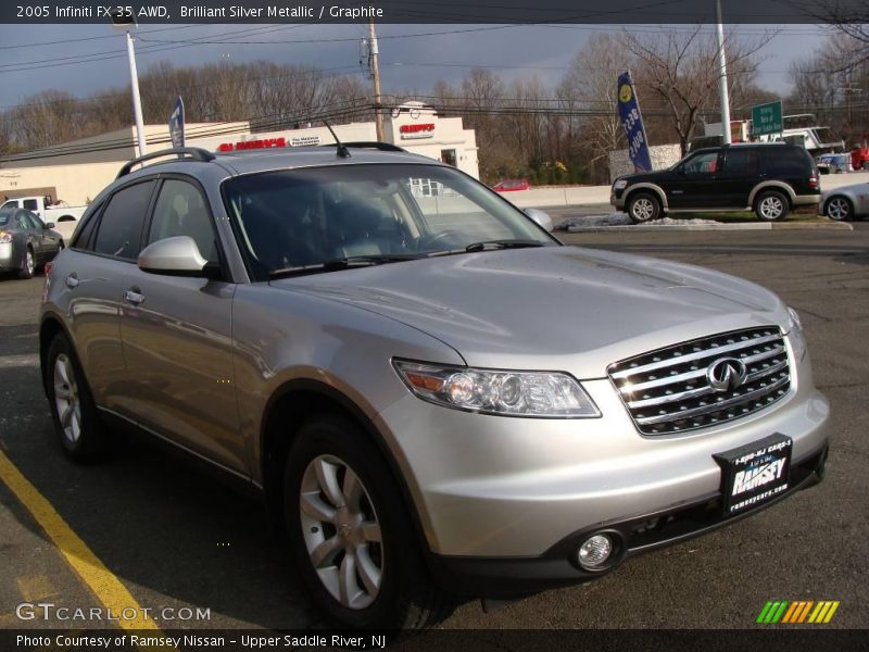 Brilliant Silver Metallic / Graphite 2005 Infiniti FX 35 AWD