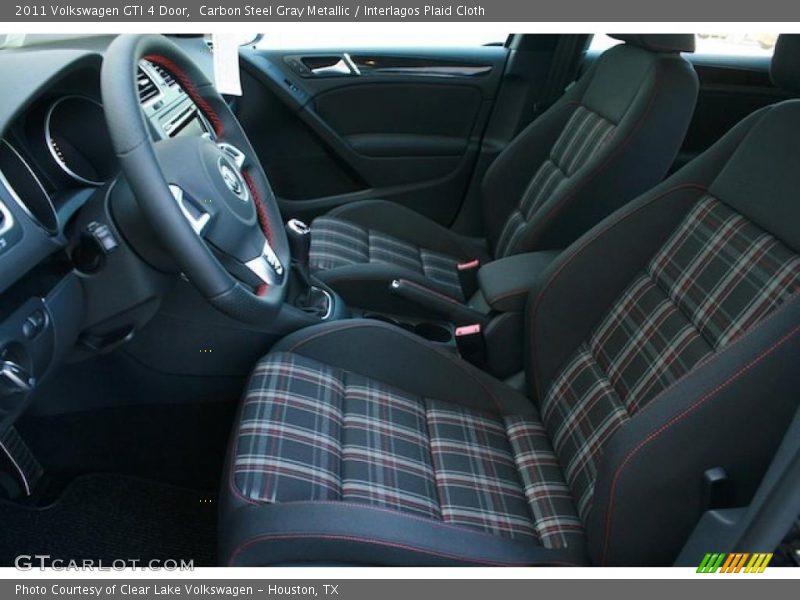 Carbon Steel Gray Metallic / Interlagos Plaid Cloth 2011 Volkswagen GTI 4 Door