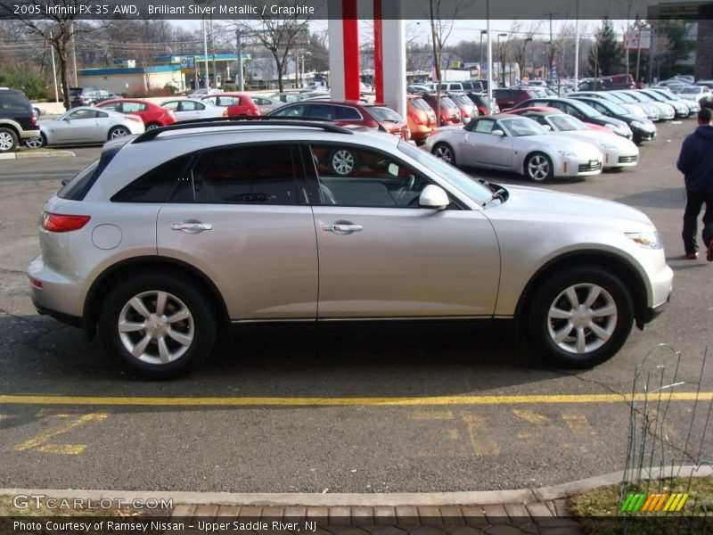 Brilliant Silver Metallic / Graphite 2005 Infiniti FX 35 AWD