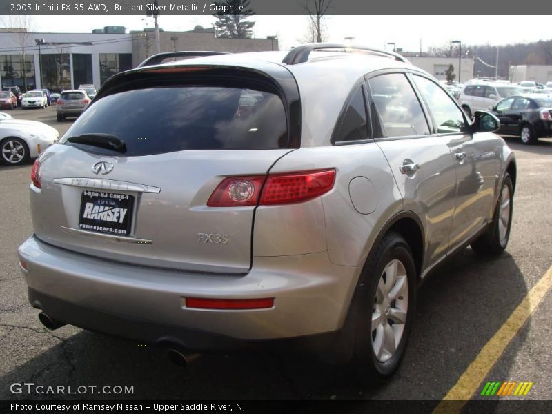 Brilliant Silver Metallic / Graphite 2005 Infiniti FX 35 AWD