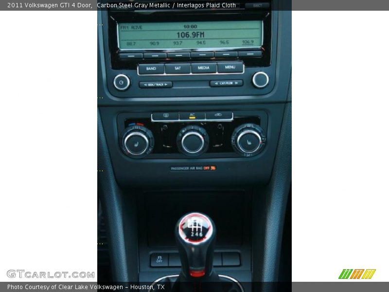 Carbon Steel Gray Metallic / Interlagos Plaid Cloth 2011 Volkswagen GTI 4 Door