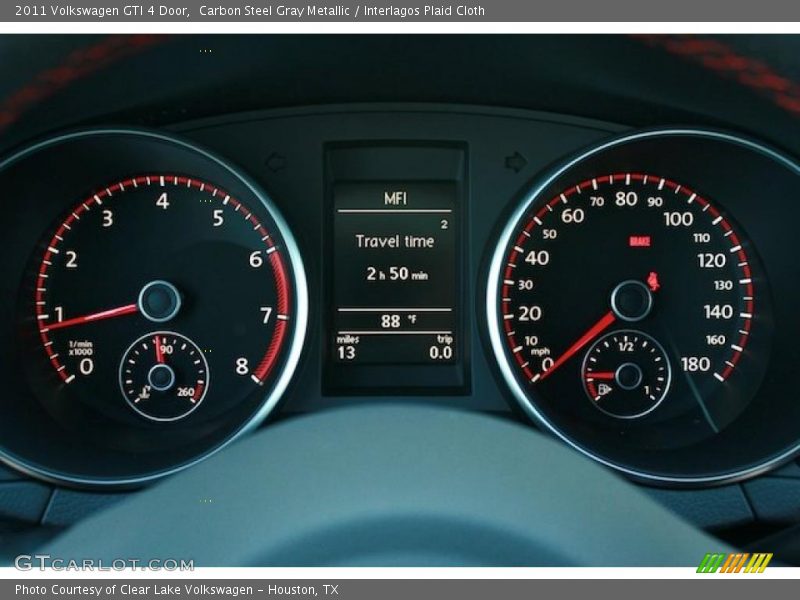 Carbon Steel Gray Metallic / Interlagos Plaid Cloth 2011 Volkswagen GTI 4 Door