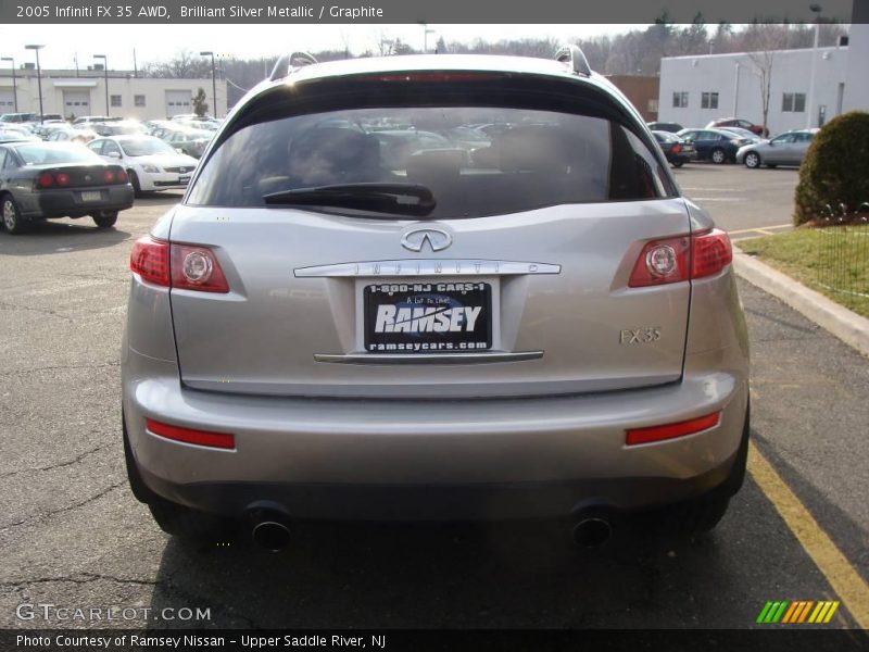 Brilliant Silver Metallic / Graphite 2005 Infiniti FX 35 AWD