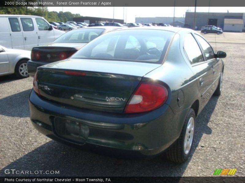 Forest Green Pearlcoat / Agate 2000 Dodge Neon Highline