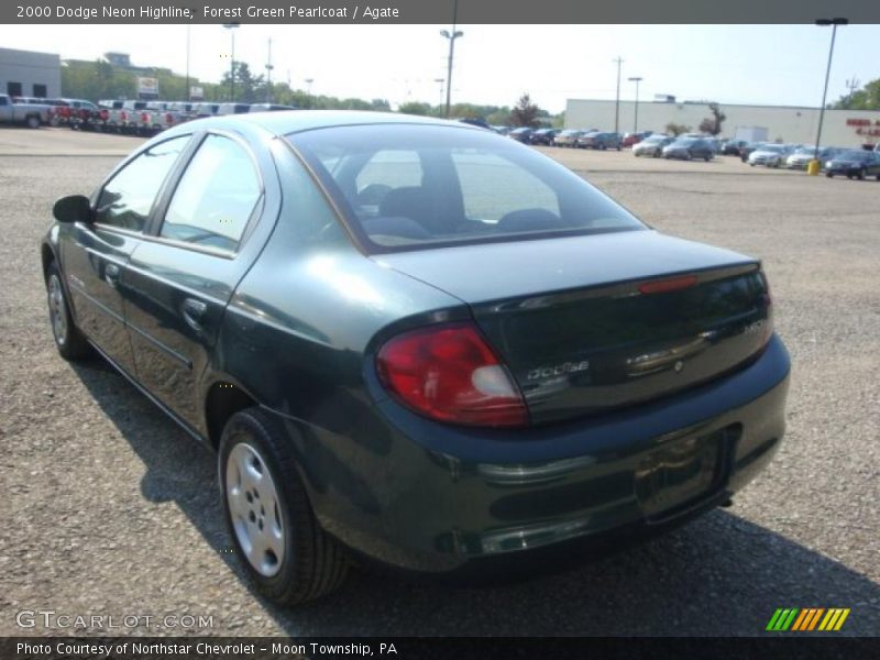 Forest Green Pearlcoat / Agate 2000 Dodge Neon Highline
