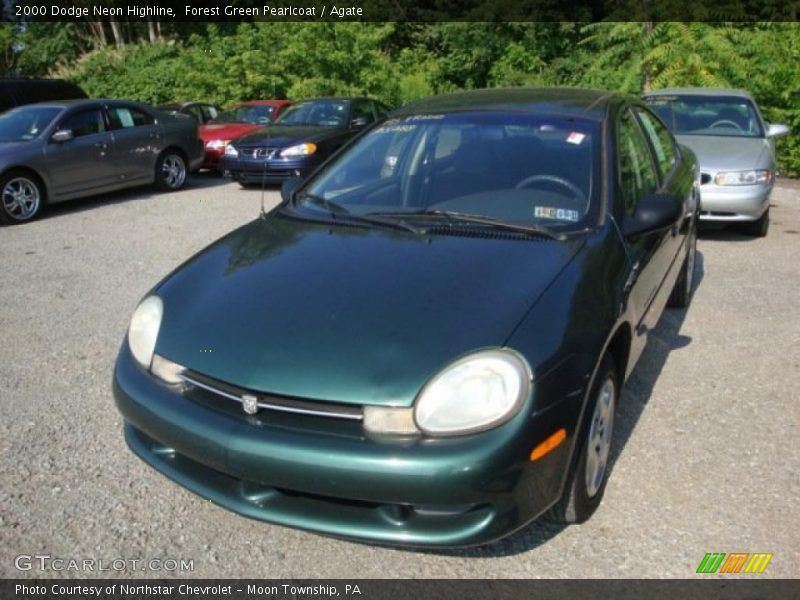 Forest Green Pearlcoat / Agate 2000 Dodge Neon Highline