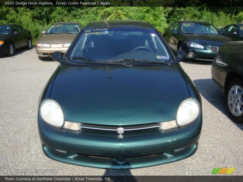 Forest Green Pearlcoat / Agate 2000 Dodge Neon Highline