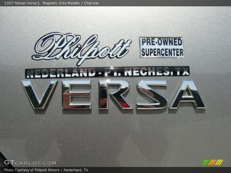 Magnetic Grey Metallic / Charcoal 2007 Nissan Versa S