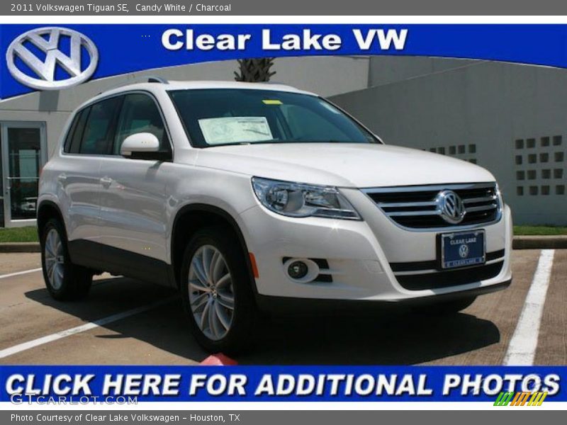 Candy White / Charcoal 2011 Volkswagen Tiguan SE