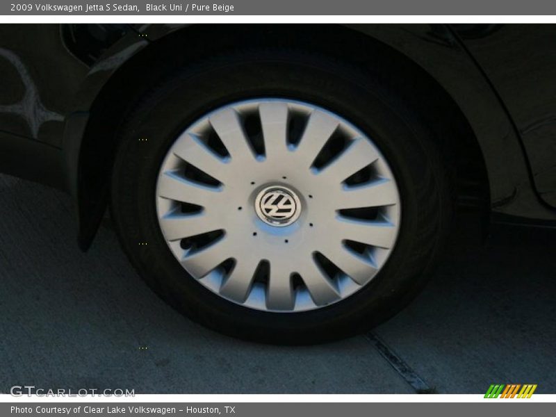 Black Uni / Pure Beige 2009 Volkswagen Jetta S Sedan