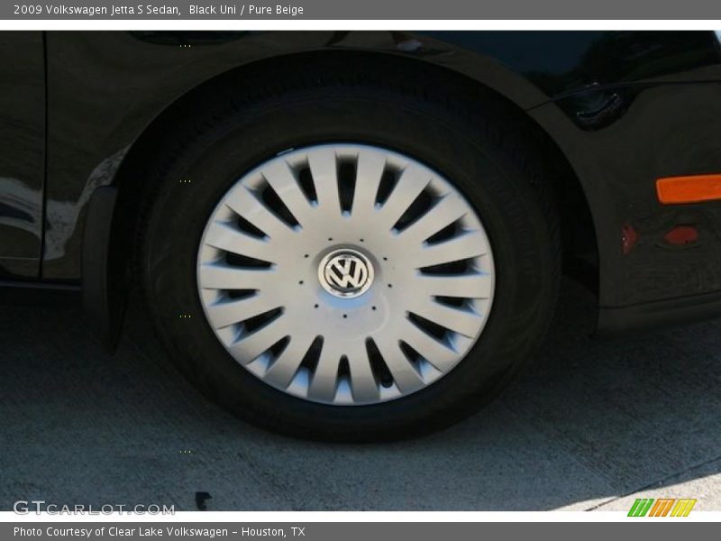 Black Uni / Pure Beige 2009 Volkswagen Jetta S Sedan