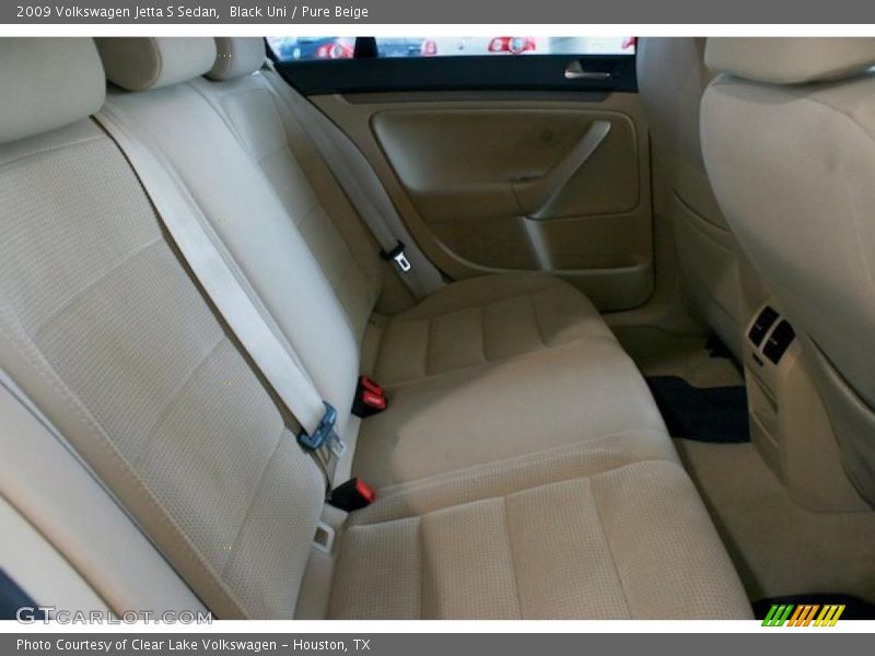 Black Uni / Pure Beige 2009 Volkswagen Jetta S Sedan