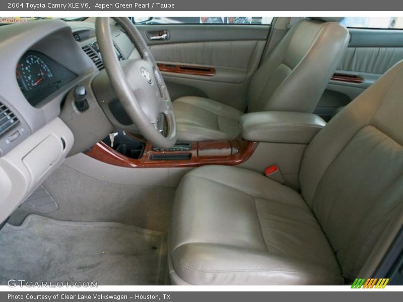 Aspen Green Pearl / Taupe 2004 Toyota Camry XLE V6