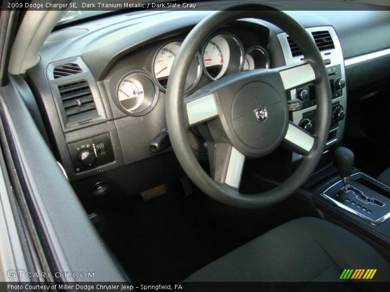 Dark Titanium Metallic / Dark Slate Gray 2009 Dodge Charger SE