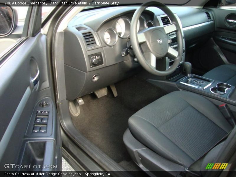 Dark Titanium Metallic / Dark Slate Gray 2009 Dodge Charger SE