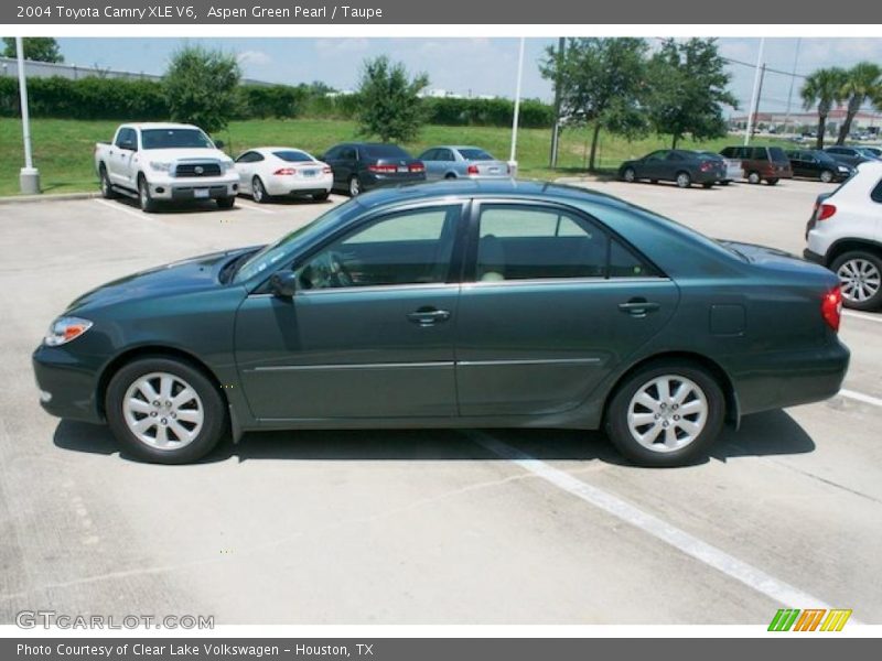 Aspen Green Pearl / Taupe 2004 Toyota Camry XLE V6