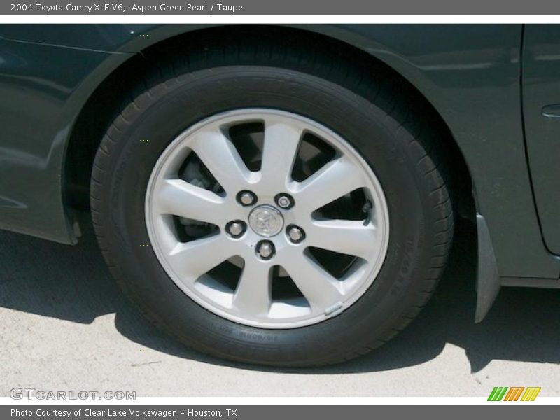 Aspen Green Pearl / Taupe 2004 Toyota Camry XLE V6