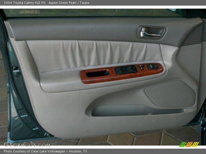Aspen Green Pearl / Taupe 2004 Toyota Camry XLE V6
