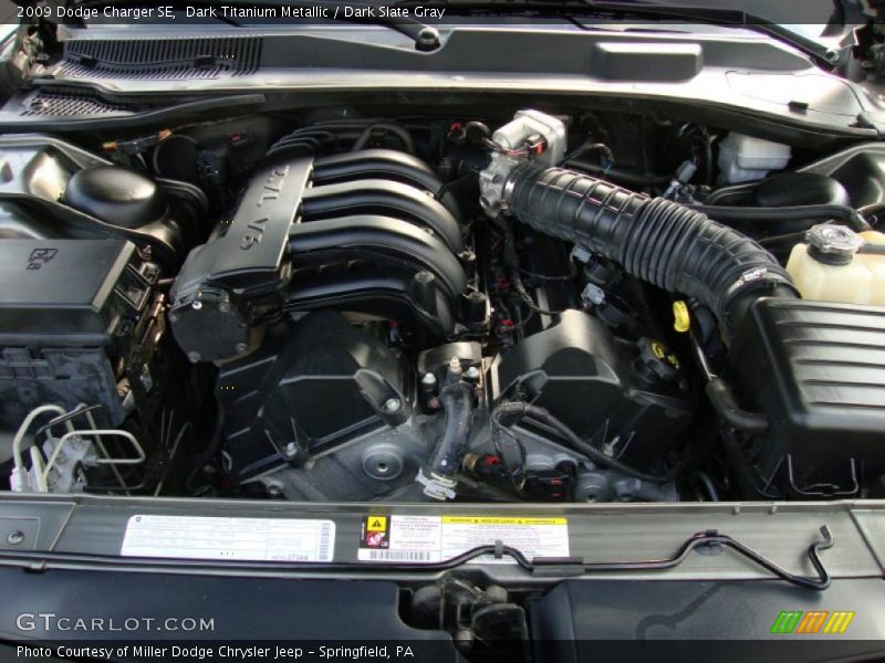 Dark Titanium Metallic / Dark Slate Gray 2009 Dodge Charger SE