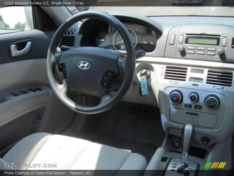 Bright Silver / Gray 2007 Hyundai Sonata GLS