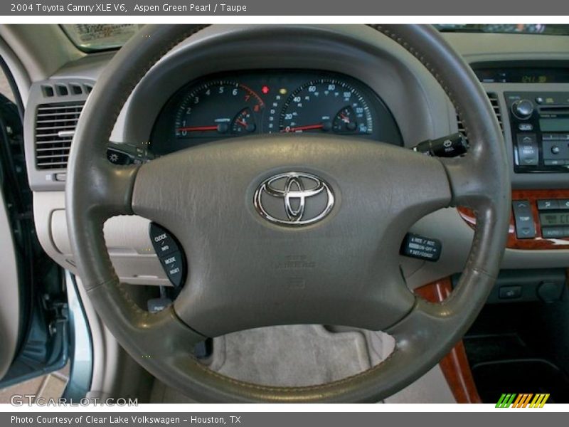 Aspen Green Pearl / Taupe 2004 Toyota Camry XLE V6