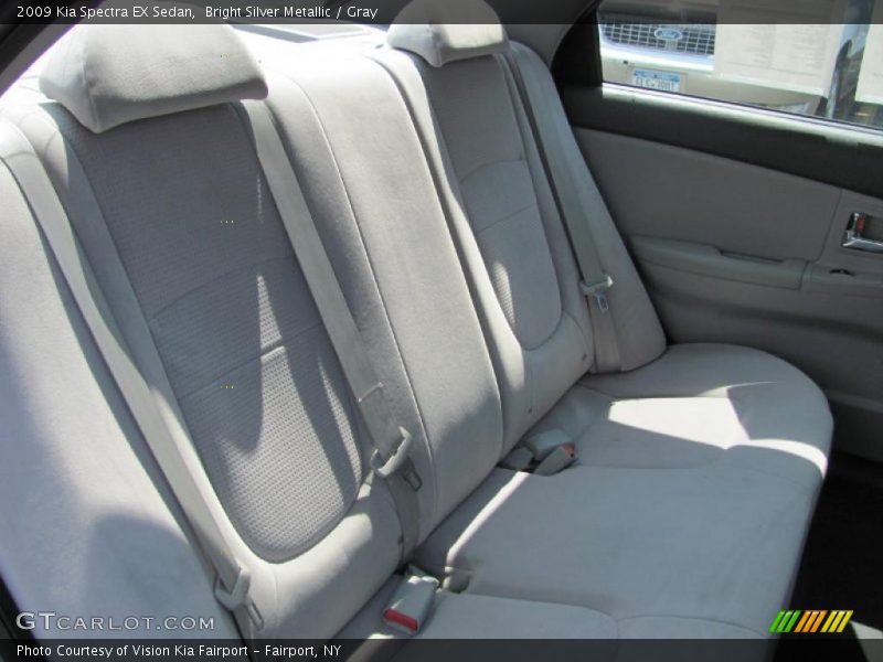 Bright Silver Metallic / Gray 2009 Kia Spectra EX Sedan
