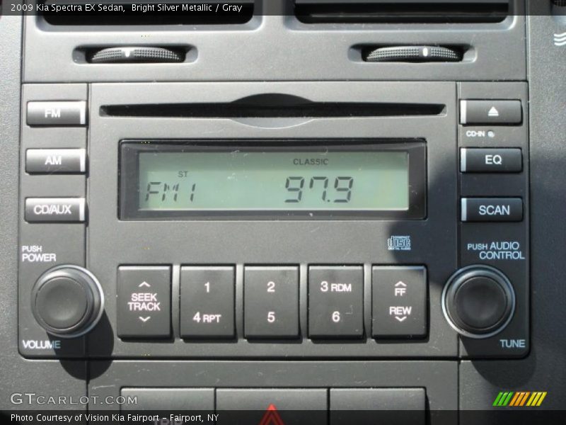 Bright Silver Metallic / Gray 2009 Kia Spectra EX Sedan