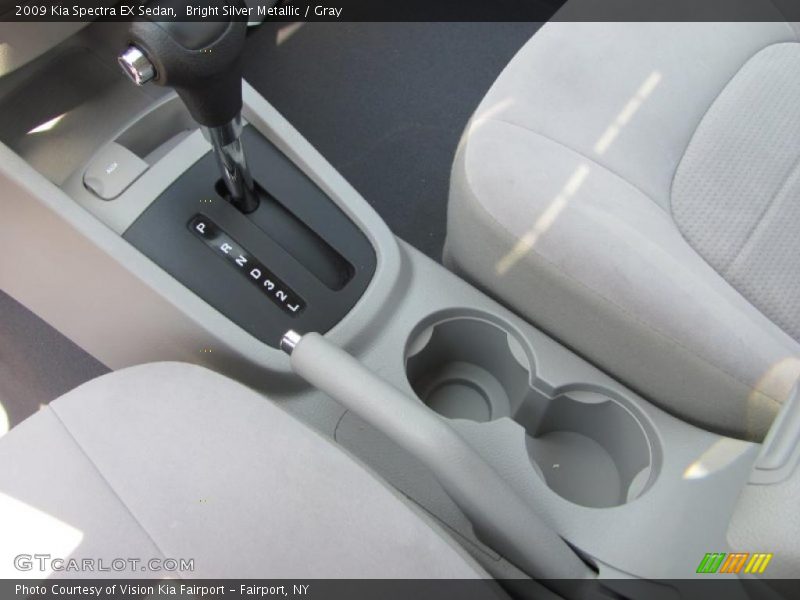 Bright Silver Metallic / Gray 2009 Kia Spectra EX Sedan
