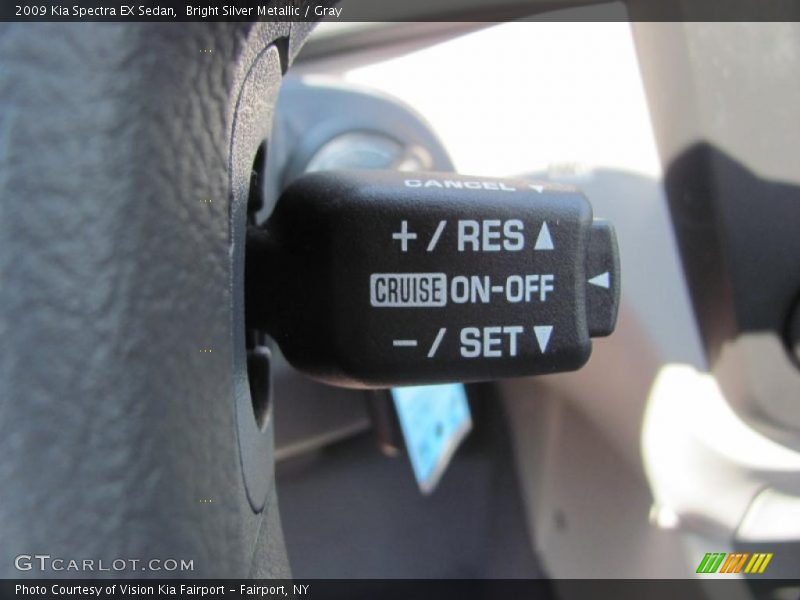 Bright Silver Metallic / Gray 2009 Kia Spectra EX Sedan