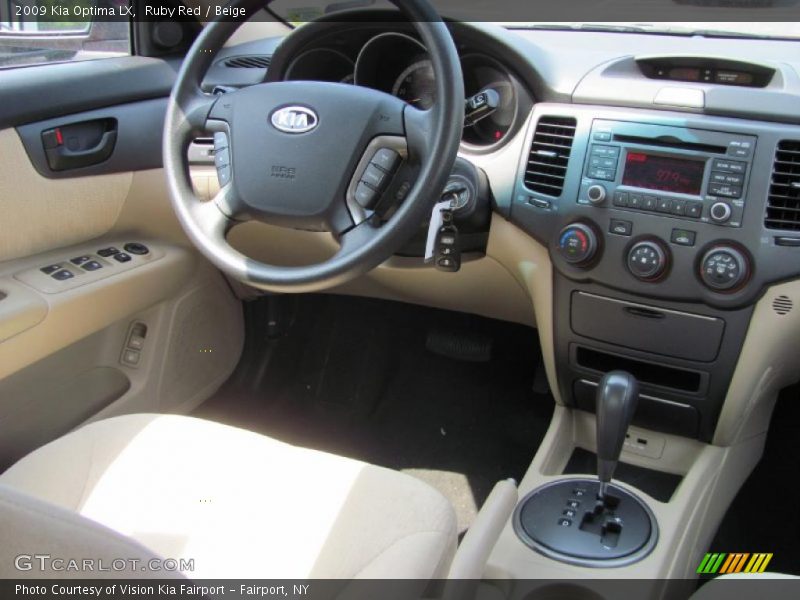 Ruby Red / Beige 2009 Kia Optima LX