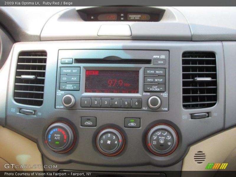 Ruby Red / Beige 2009 Kia Optima LX