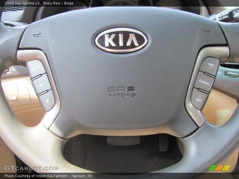 Ruby Red / Beige 2009 Kia Optima LX