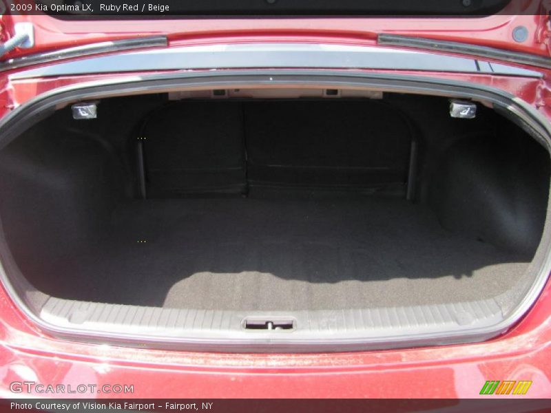 Ruby Red / Beige 2009 Kia Optima LX