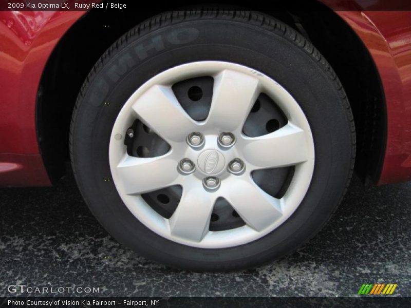 Ruby Red / Beige 2009 Kia Optima LX