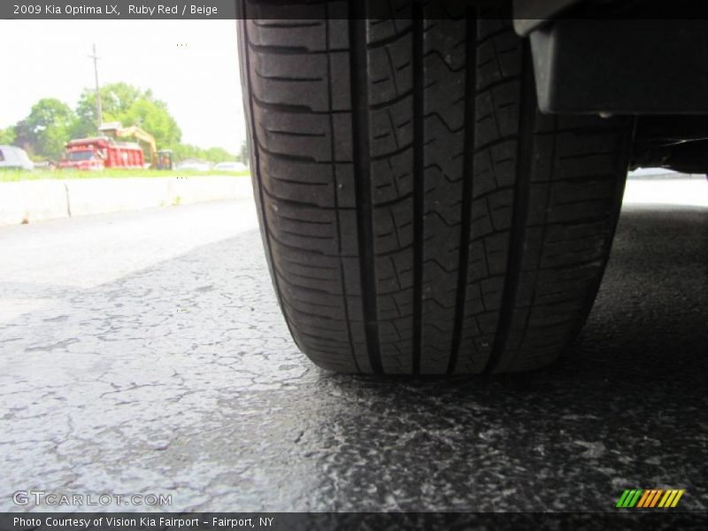 Ruby Red / Beige 2009 Kia Optima LX