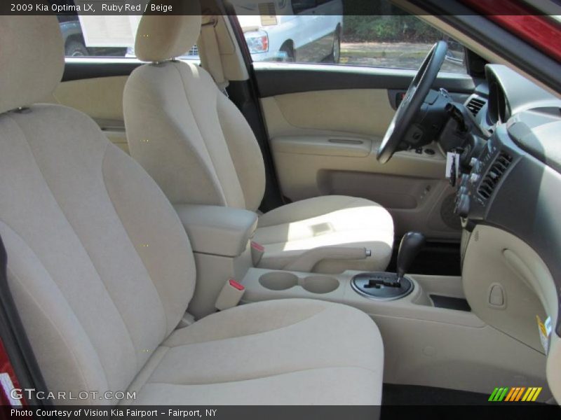 Ruby Red / Beige 2009 Kia Optima LX