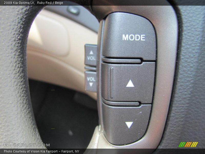 Ruby Red / Beige 2009 Kia Optima LX