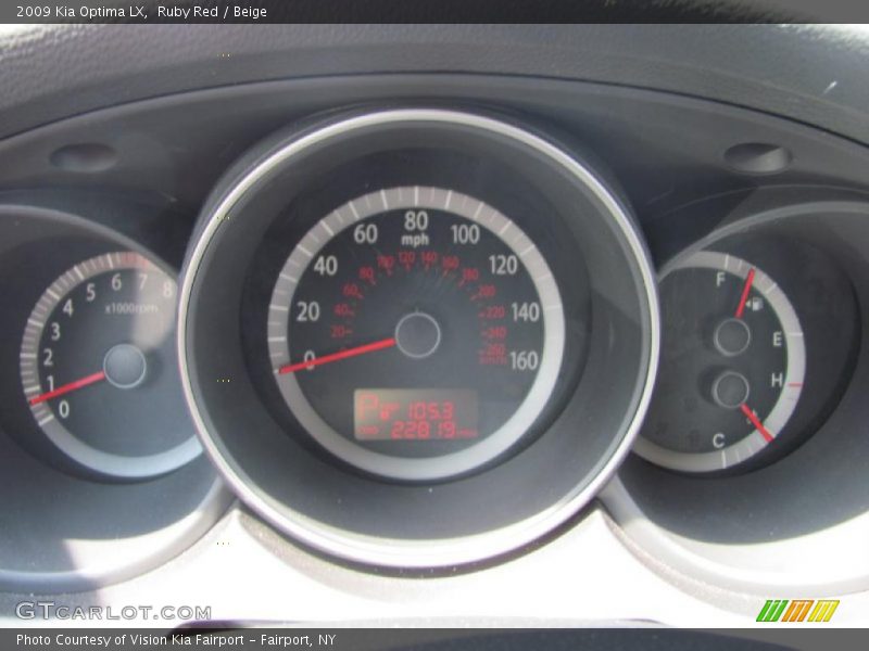 Ruby Red / Beige 2009 Kia Optima LX