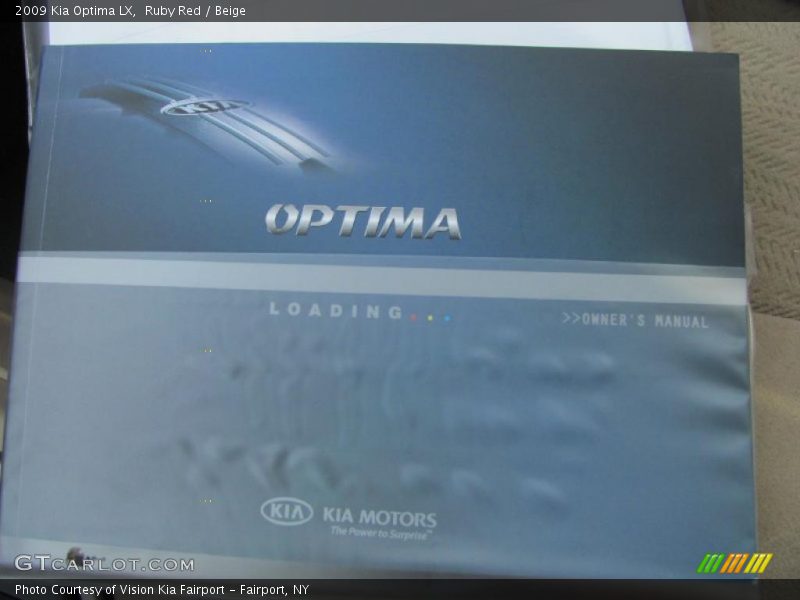 Ruby Red / Beige 2009 Kia Optima LX