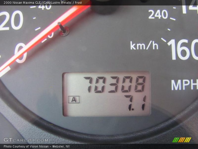 Gray Lustre Metallic / Frost 2000 Nissan Maxima GLE