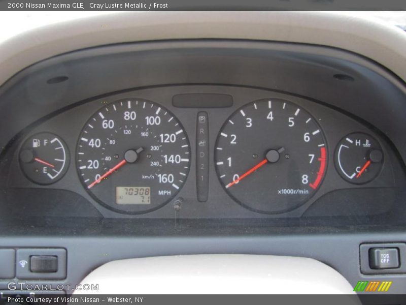 Gray Lustre Metallic / Frost 2000 Nissan Maxima GLE